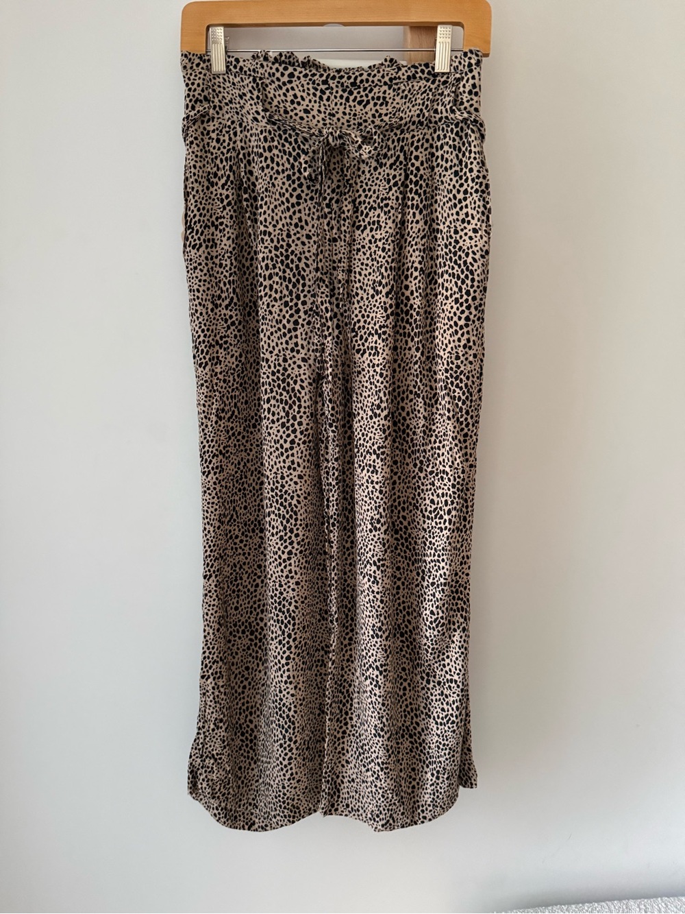 Leopard Print wide leg pants